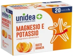 Unidea Magnesio e Potassio Integratore Alimentare 20 bustine