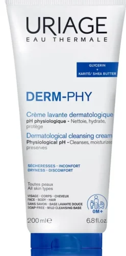 Uriage Derm Phy Crema Lavante 200 Ml