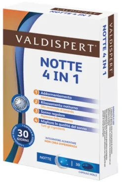 Valdispert Notte 4 in 1 Integratore per dormire 30 capsule