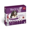 Vectra 3D cane +40 kg rosso 3 pipette