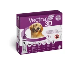 Vectra 3D cane 25-40 kg viola 3 pipette