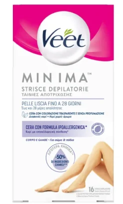 Veet Strisce Depilatorie per il Corpo 16 pezzi
