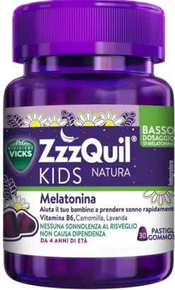Vicks ZZZQuil Natura Kids per bambini 30 caramelle