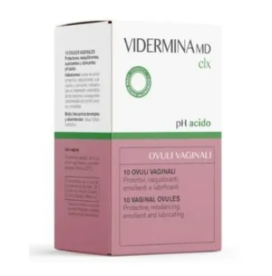 Vidermina CLX 10 Ovuli vaginali per la secchezza vaginale