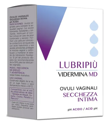 Vidermina Lubripiù Ovuli Vaginali contro secchezza