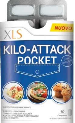 Xl-s Kilo Attack per perdere peso Pocket 10 compresse