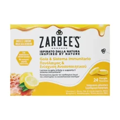 Zarbee's Gola & Sistema Immunitario Miele e Limone 24 pastiglie